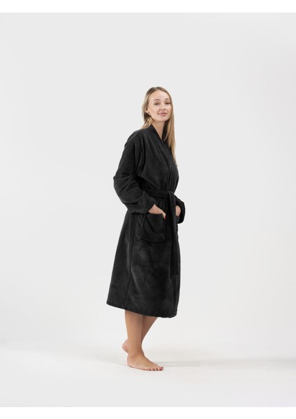 DreamSoft Kimono Bornoz – Kadife, Unisex