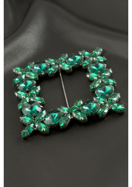 Çiçek Kare Taşlı Kemer Tokası fiyatları