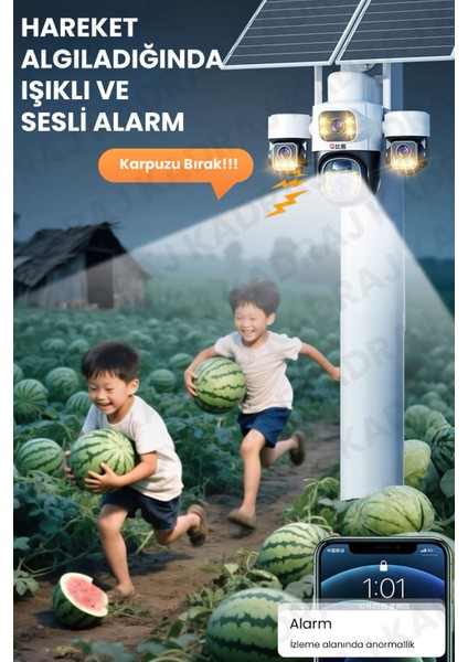 4 Kameralı Inox Modeli , 4g + E-Sim, 2 Solar Panelli, Uzaktan Izleme , Hareket Takip , Alarm , Sesli Konuşma, 16000 Mah Batarya fırsatları
