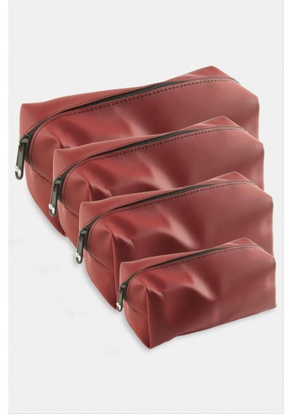4 Adet El Tutmalı Makyaj Çantası