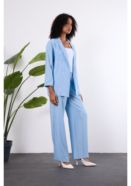 Bebe Mavisi Regular Astarsız Mevsimlik Ceket