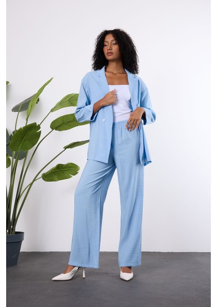 Bebe Mavisi Regular Astarsız Mevsimlik Ceket