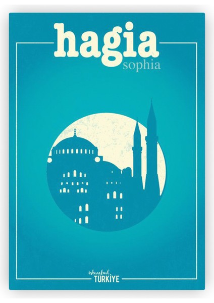 Hagia Sophia Kutsal Bilgelik Ayasofya Ahşap Poster 20X29 cm