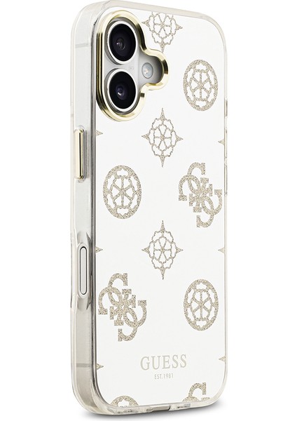 iPhone 17 Uyumlu Kılıf Guess Orjinal Lisanslı Metal Kamera Çerçeveli Simli Peony Aynalı Kapak Gold fırsatları