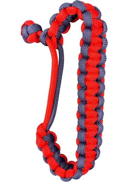 Lacivert Kırmızı Paracord Bileklik