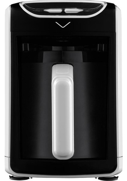 Beyaz Sade Kahve Makinesi, Kolay Kullanım, Şık Tasarım ve Pratik Kahve Hazırlama