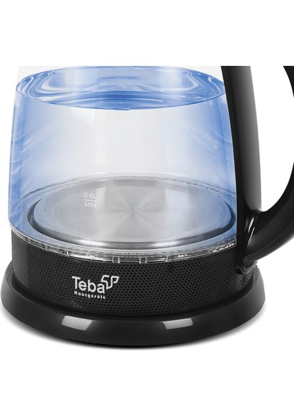 Şeffaf Cam Kettle, Işıklı Göstergeli ve Şık Kahverengi Tasarım indirimleri