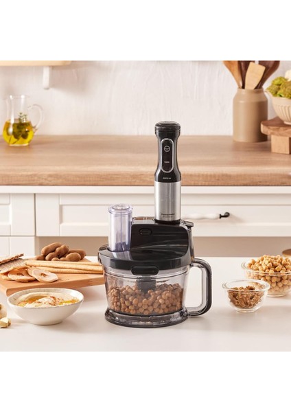 4'lü Paslanmaz Çelik Bıçaklı 2000W Çok Fonksiyonlu Mutfak Robotu, Siyah fiyatları