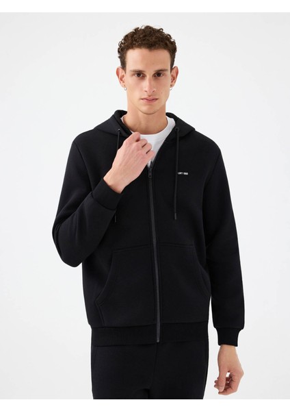 Regular Fit Siyah Erkek Sweatshirt LF2034270