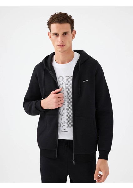 Regular Fit Siyah Erkek Sweatshirt LF2034270 indirimleri