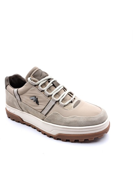 Mrcomen M22492 Hakiki Süet Deri ve Kanvas Bej Renk Erkek Sneaker Ayakkabı