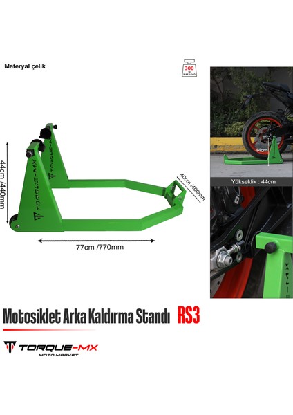 Maşadan Arka Kaldırma Standı Rs3 Yeşil fırsatları