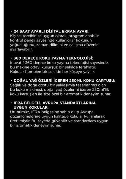 Auramax Pro 1200L Geniş Alan Koku Makinesi Beyaz ve Cute Auramax Koku Kartuşu 250 ML Seti