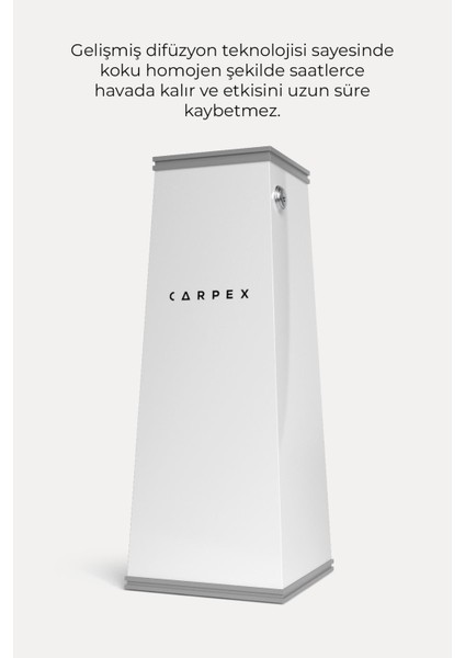 Auramax Pro 1200S Geniş Alan Koku Makinesi Beyaz ve Dark Sapphire Auramax Koku Kartuşu 250 ml Seti