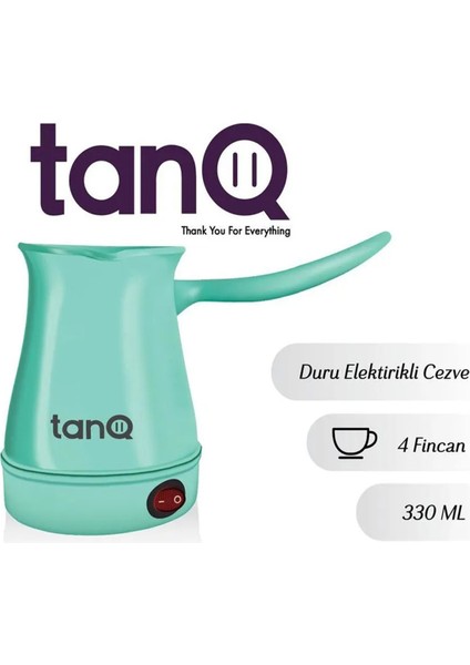 Pratik Elektrikli Türk Kahvesi Cezvesi, Yeşil, Kolay ve Hızlı Kullanım