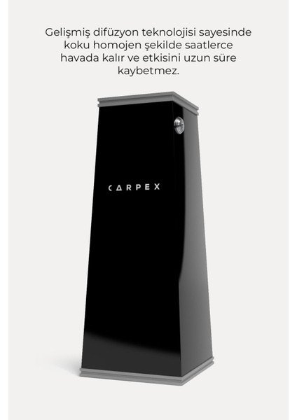 Auramax Pro Geniş Alan Koku Makinesi Siyah ve Dark Sapphire Auramax Koku Kartuşu 250 ml