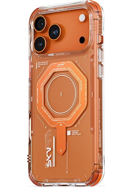 iPhone 17 Pro Max Uyumlu Kılıf M-Safe Şarj Özellikli Airbag Tasarımlı Magma Kapak Turuncu fiyatları