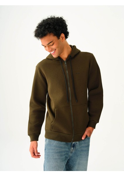 Regular Fit Haki Erkek Sweatshirt LF2034270