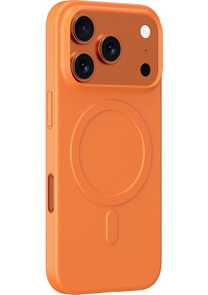 iPhone 17 Pro Max Uyumlu Kılıf M-Safe Şarj Özellikli Amazingthing Minimal Air Serisi Kapak Turuncu fiyatları