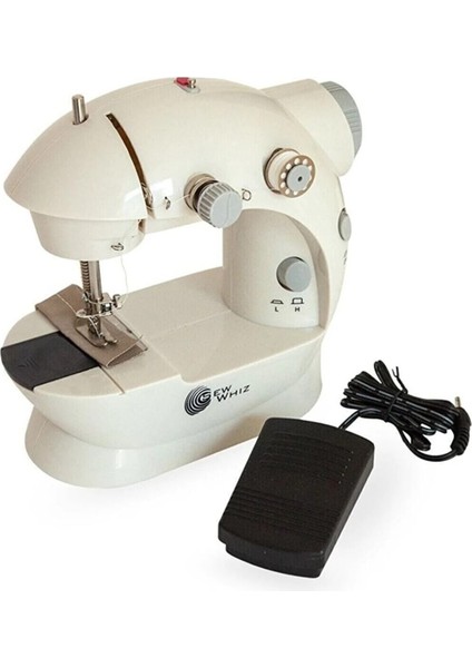 Mini Taşınabilir Ev Tipi Dikiş Makinesi, Pedallı, Kullanışlı ve Hafif Tasarım