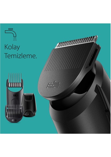8'li Erkek Bakım ve Şekillendirme Seti, Siyah, Çok Fonksiyonlu ve Kullanışlı