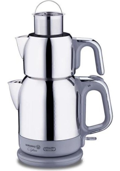 Modern Elektrikli Çaydanlık, Şık Inox Gri Tasarım, Pratik ve Kullanışlı modelleri