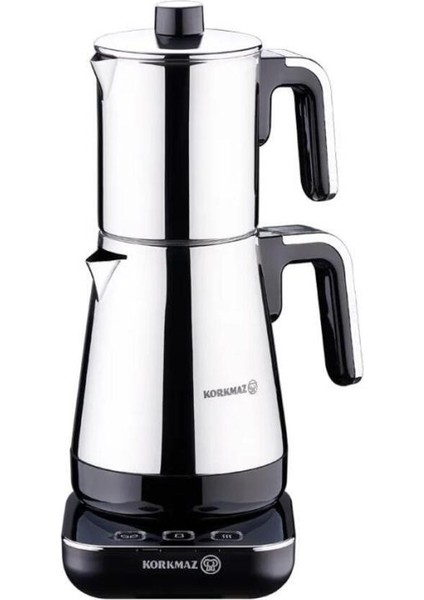 Modern Elektrikli Çaydanlık Siyah/krom, Şık ve Kullanışlı Tasarım