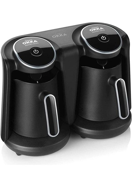 Yüksek Performanslı, Taşmayı Önleyen, Çift Cezveli Kahve Makinesi, Siyah