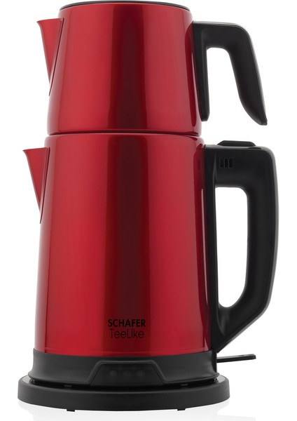 Paslanmaz Çelik Çay Makinesi, Kırmızı, Kolay Kullanım ve Dayanıklı Tasarım