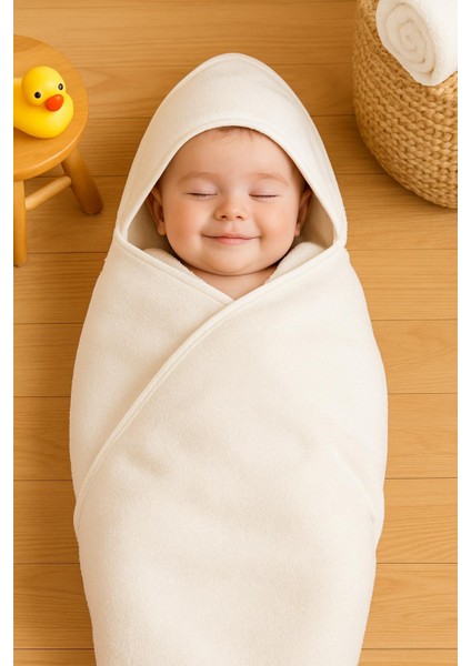 CottonVerse Yeni Doğan Kapüşonlu Havlu Kundak – Hipoalerjenik %100 Pamuk indirimleri