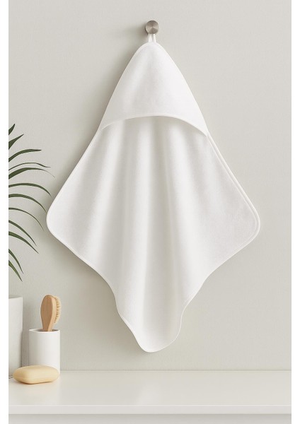 CottonVerse Yeni Doğan Kapüşonlu Havlu Kundak – Hipoalerjenik %100 Pamuk