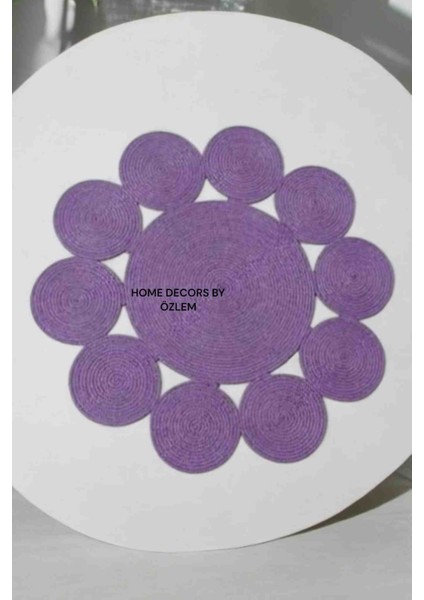 Hasır Dekoratif Runner Dekoratif Örtü Masa Örtüsü Düzenleyici 50x50