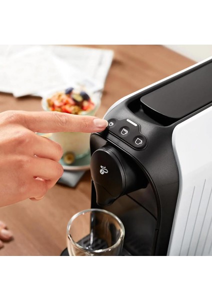 Beyaz Espresso Kahve Makinesi, Hızlı ve Pratik Kahve Keyfi