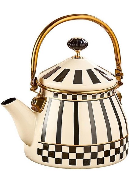 Prime Cream Emaye Bitki Çayı Demliği ve Emaye Sosluk Sütlük 14 cm modelleri
