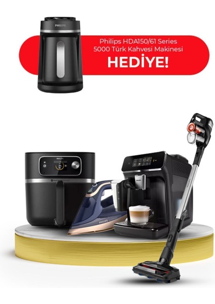 5 Parça Premium Çeyiz Seti ve Türk Kahvesi Makinesi Hediye, Beyaz Renk