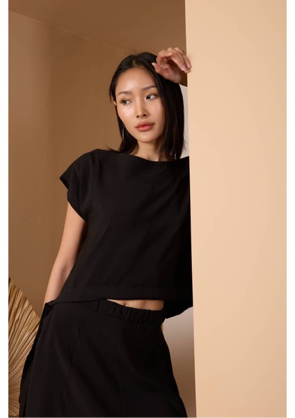 Siyah Salaş Modal Dokuma Yelek