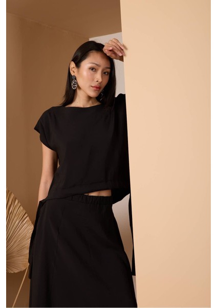 Siyah Salaş Modal Dokuma Yelek