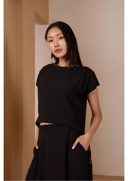 Siyah Salaş Modal Dokuma Yelek