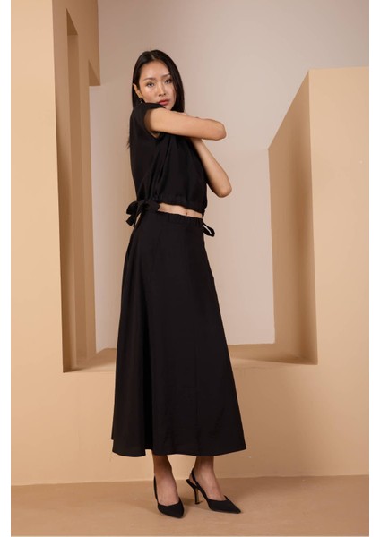 Siyah Salaş Modal Dokuma Yelek