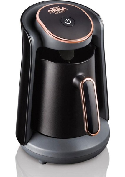 Okka Minio Türk Kahve Makinesi Bakır, 480 Watt, Kahverengi, Şık ve Kullanışlı Tasarım