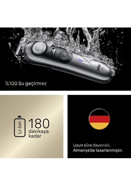 Sakal Düzeltici Series 9 +7 Berber Ekipmanları, 52 Uzunluk, Problade, Siyah