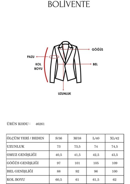 Kadın Salaş Kesim Astarlı Dokuma Blazer Ceket