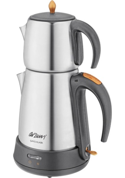 Paslanmaz Çelik Çay Makinesi 1,8 Lt, Gri, Pratik ve Şık Tasarım fiyatları