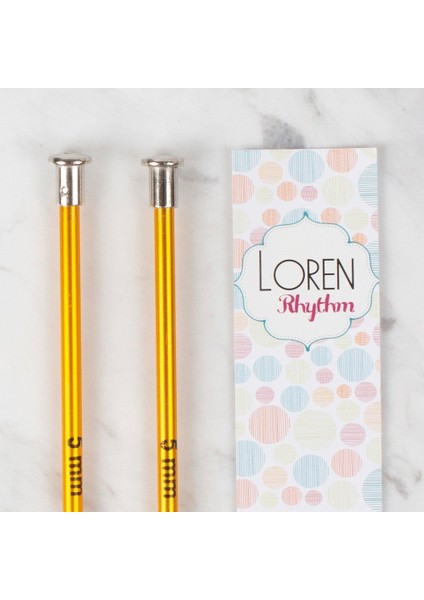 Loren Rythm 5mm Sarı Renkli Metal Örgü Şişi fiyatları