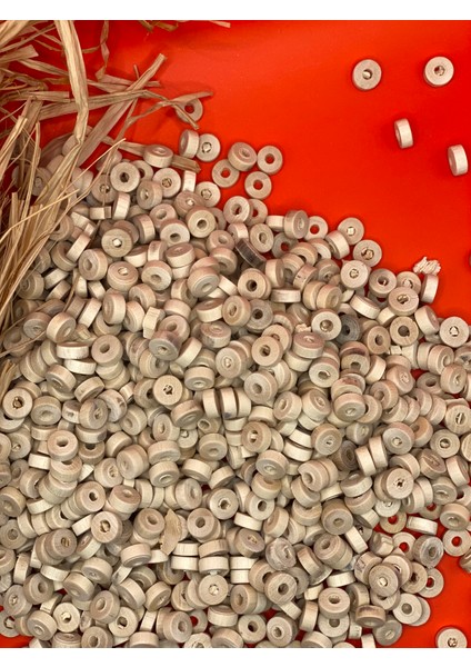 6 mm Tıpa Ahşap Boncuk (25 Gram 220 Adet) Delik Çapı 2 mm Makrome Takı Bileklik Tahta Boncuk modelleri