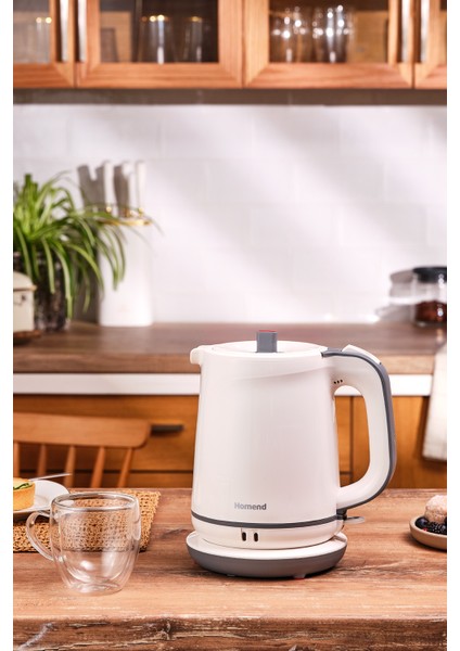 Krem Renkli 1745H Çay Makinesi, Hızlı ve Kolay Çay Demleme Keyfi