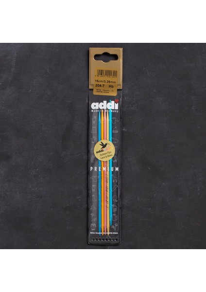 Addi Colibri 3,25MM 15CM Renkli Çorap Şişi - 204-7