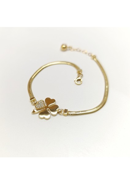 Yonca Bileklik Künye 14 Ayar Altın Hd Videolu modelleri