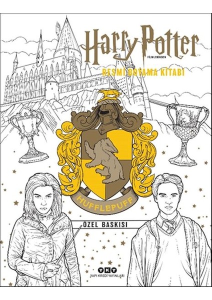 Harry Potter Filmlerinden Resmi Boyama Kitabı – Hufflepuff Özel Baskısı