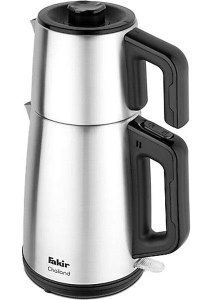 Gri Fakir Çay Makinesi, Şık ve Dayanıklı Inox Tasarım, Hızlı ve Pratik Kullanımıyla.